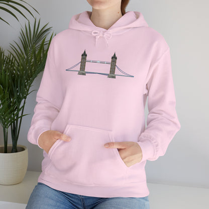 Unisex Heavy Blend™ Hooded Sweatshirt - Tower Bridge - Iconic London Landmark