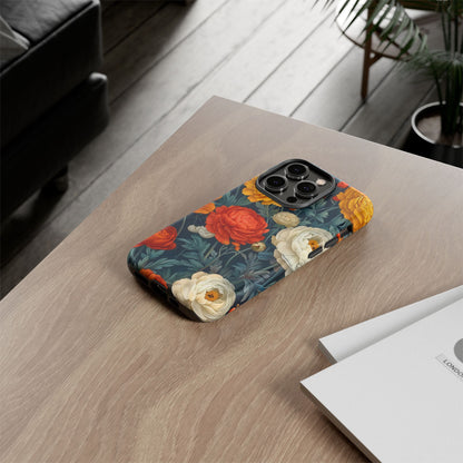 Floral Tough Case for Phones | Durable Floral Phone Cover, Boho Chic, Unique Gift for Her, Phone Protection, Flower Design