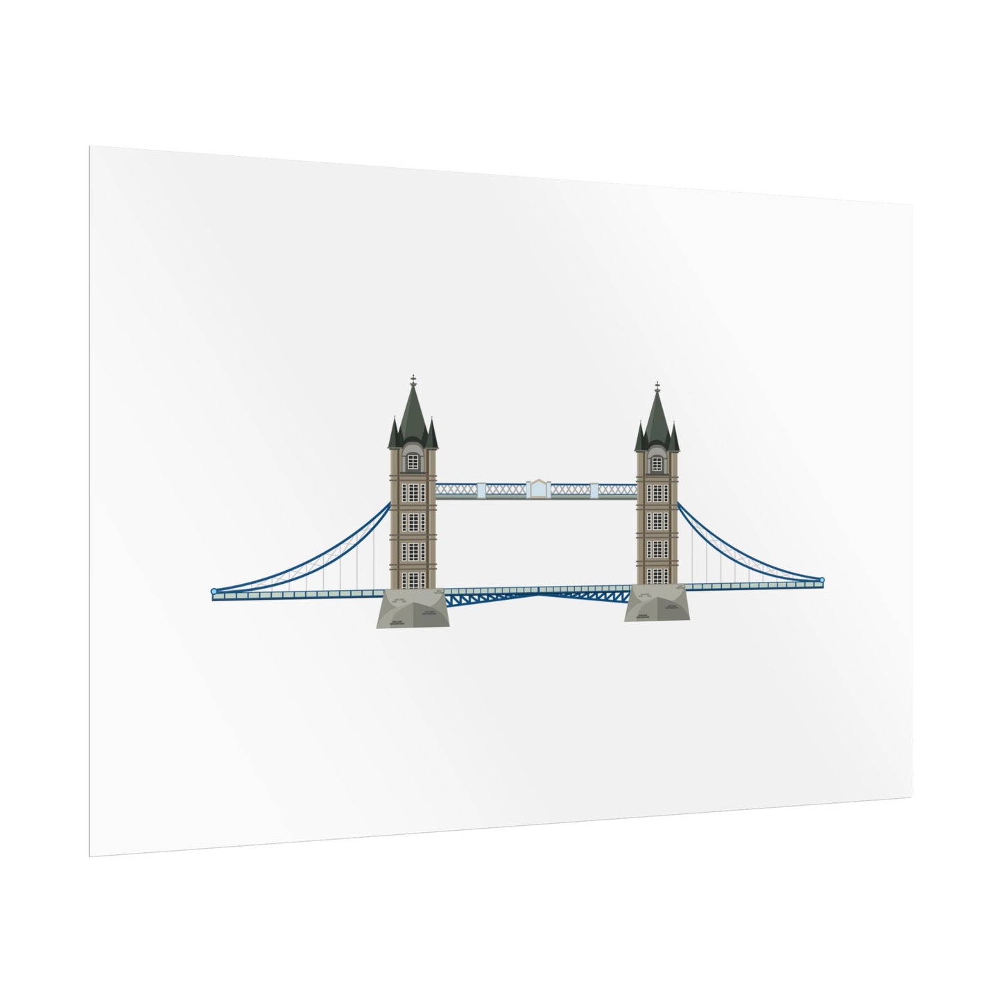 Tower Bridge Rolled Poster, London City Decor, Wall Art, Gift for Travelers, Home Aesthetic, UK Wall Art