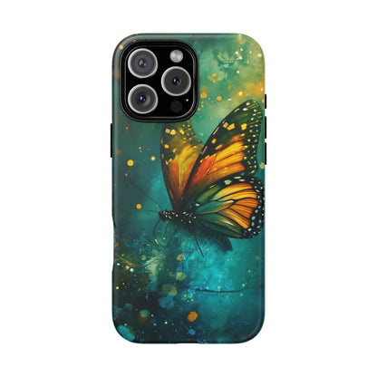 Colorful Butterfly Phone Case, Tough Cases for iPhone and Samsung, Cute Tech Accessories, Nature Lovers Gift, Vibrant Floral Design
