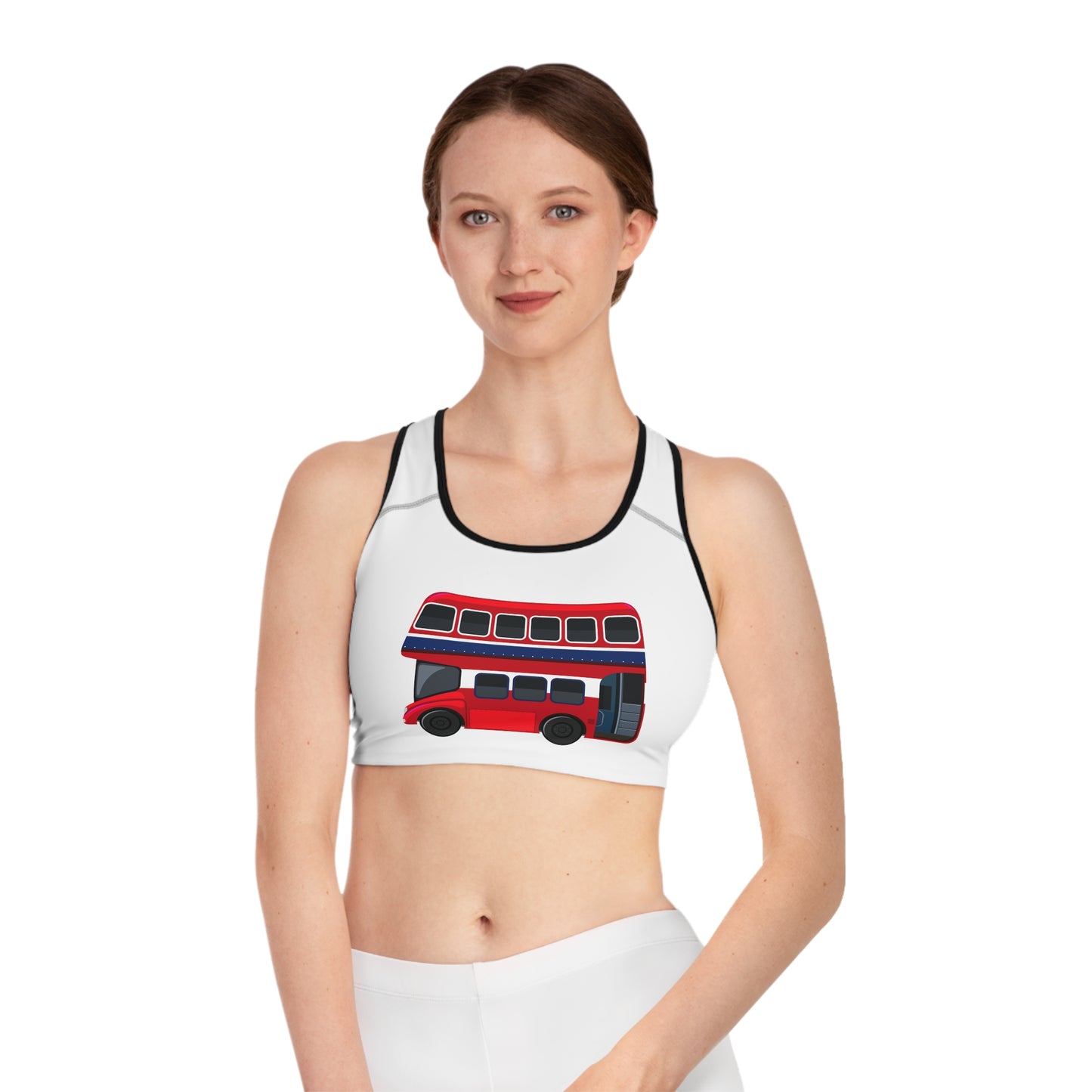 Sports Bra - Fun Activewear for Women - London Transport English Bus
