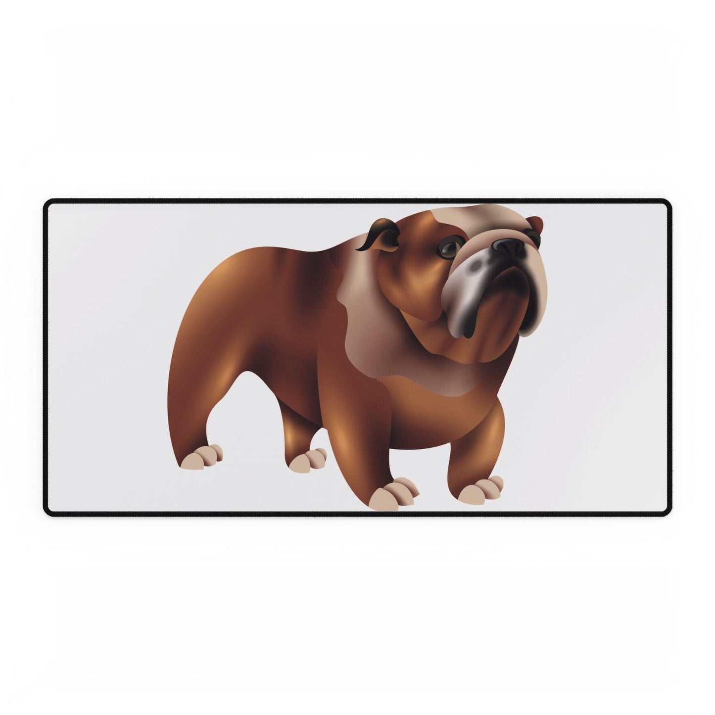 Bulldog Desk Mat, Office Decor, Pet Lover Gift, Animal-Themed Mouse Pad, Home Office Accessory, Workstation Decor