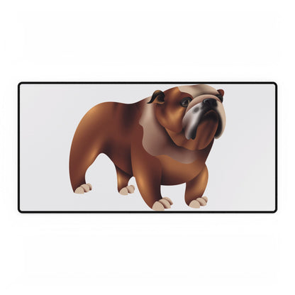 Bulldog Desk Mat, Office Decor, Pet Lover Gift, Animal-Themed Mouse Pad, Home Office Accessory, Workstation Decor