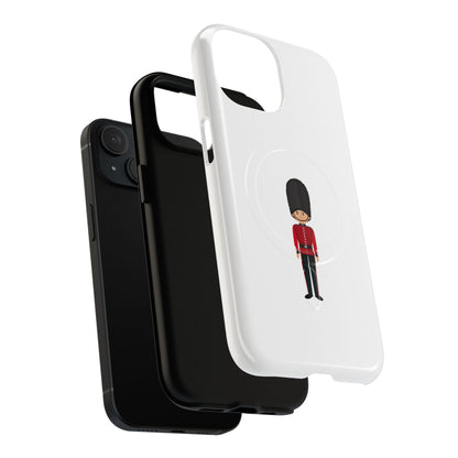 Guard Themed Magnetic Phone Case, Cute Soldier Design, Gift for Kids, Unique Gadget Accessory, Fun Phone Cover