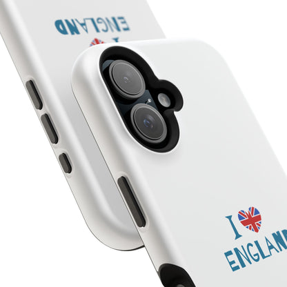 I Love England Magnetic Tough Cases, Phone Cover, Gift for Travelers, Souvenir, England Pride, Durable Phone Protection