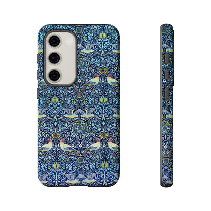 Bird and Floral Pattern Phone Case, Tough Cases, Gift for Nature Lovers, Eco-friendly, Custom Phone Accessories, All-Occasion