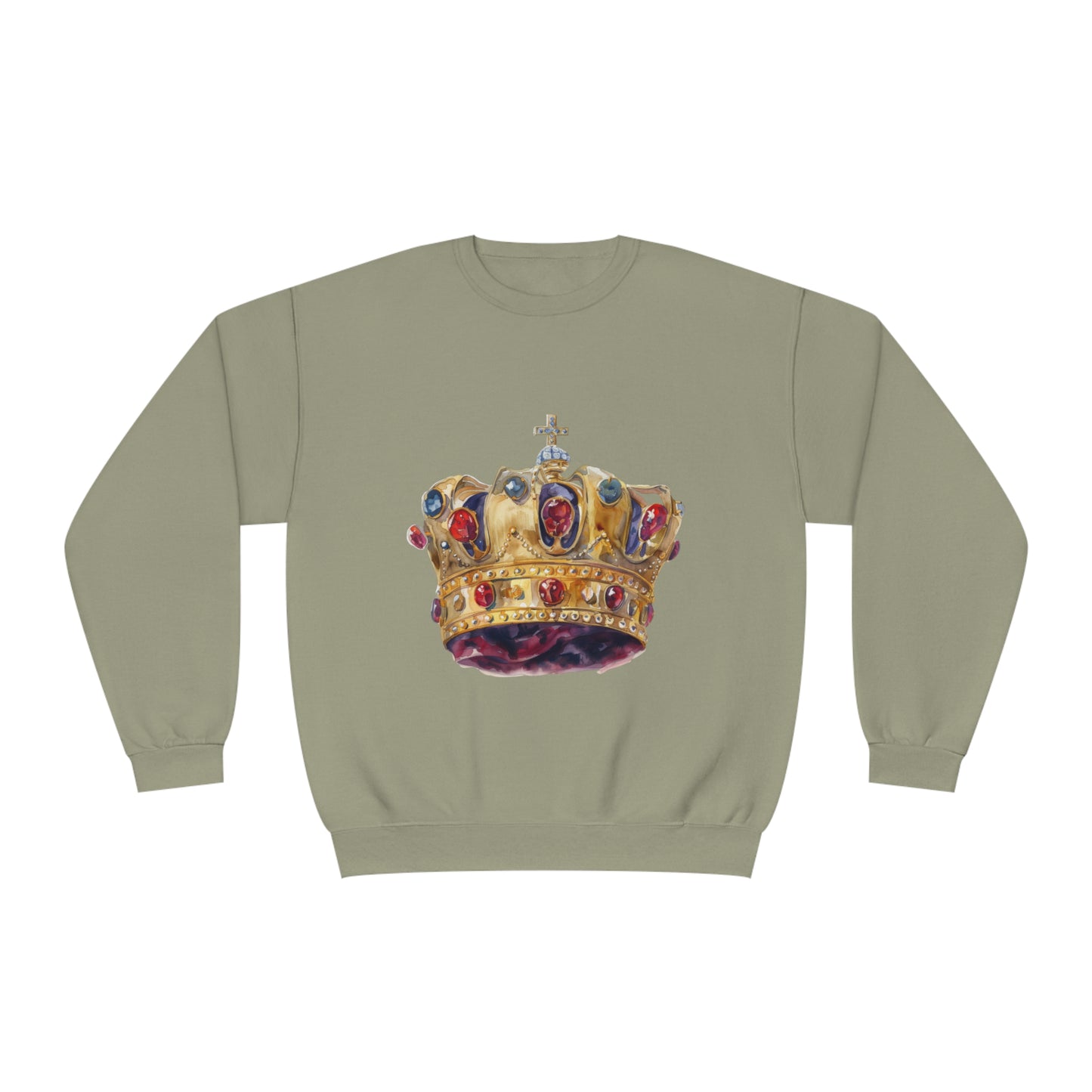 Unisex NuBlend® Crewneck Sweatshirt - British Royal Crown - Symbol of Regal Elegance and Authority