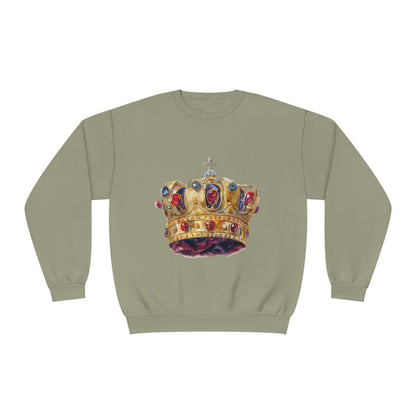 Unisex NuBlend® Crewneck Sweatshirt - British Royal Crown - Symbol of Regal Elegance and Authority