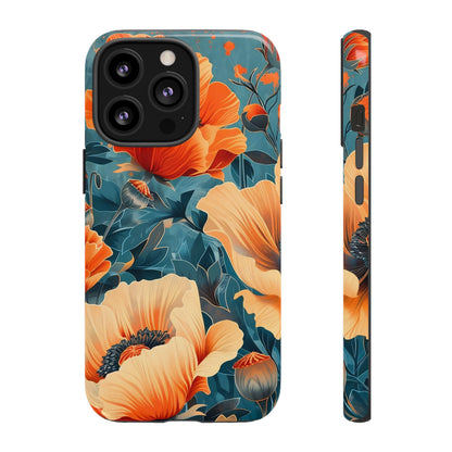 Floral Phone Case, Tough Cases for Protection and Style, Spring Aesthetic, Gift for Her, Phone Accessory for Nature Lovers