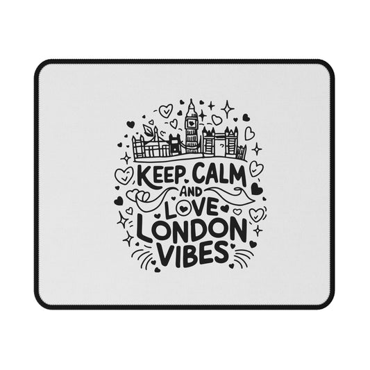 Non-Slip Gaming Mouse Pad - Keep Calm and Love London Vibes, Perfect Gift for Gamers, Office Decor, Geek Accessories, Computer Pad, [...]