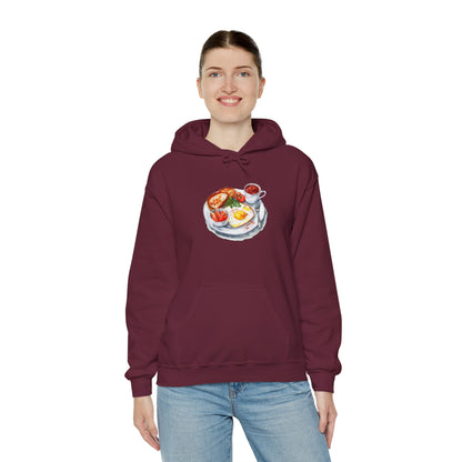 Unisex Heavy Blend™ Hooded Sweatshirt - Dine Like a Monarch - Classic Royal Dishes of Britain