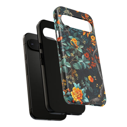 Floral Phone Case | Tough Cases, Protective Cover, Gift for Her, Autumn Vibes, Floral Phone Accessory, Unique Design