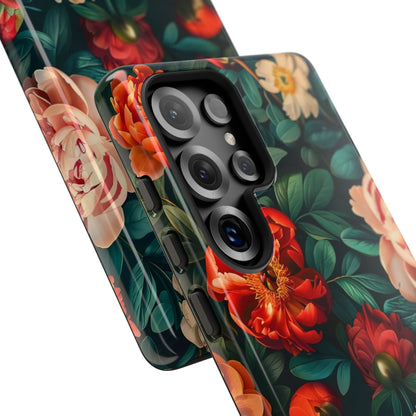 Floral Phone Case - Tough Cases, Vibrant Protection, Gift for Her, Cute Floral Design, Trendy Accessory, Perfect for Spring