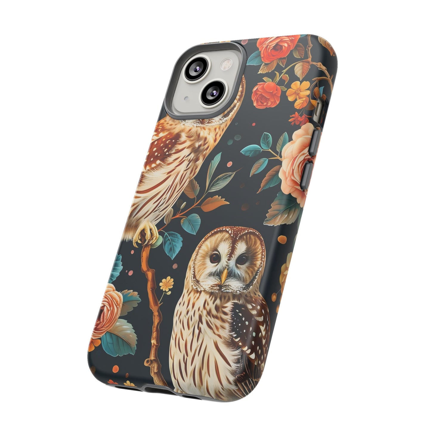Owl Phone Case with Floral Design, Tough Phone Cover for Nature Lovers, Gift for Bird Enthusiasts, Stylish Protection for Smartphones, [...]