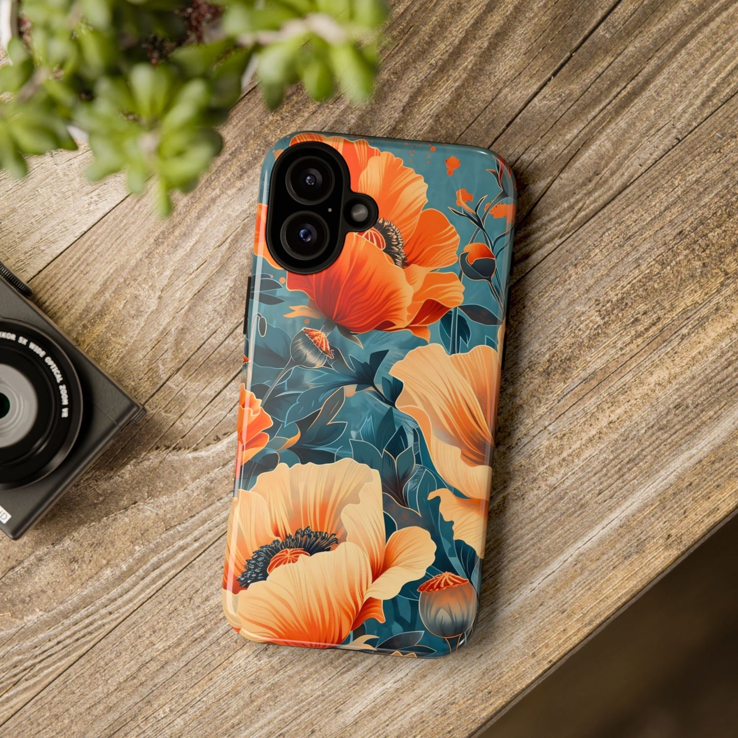 Floral Phone Case, Tough Cases for Protection and Style, Spring Aesthetic, Gift for Her, Phone Accessory for Nature Lovers