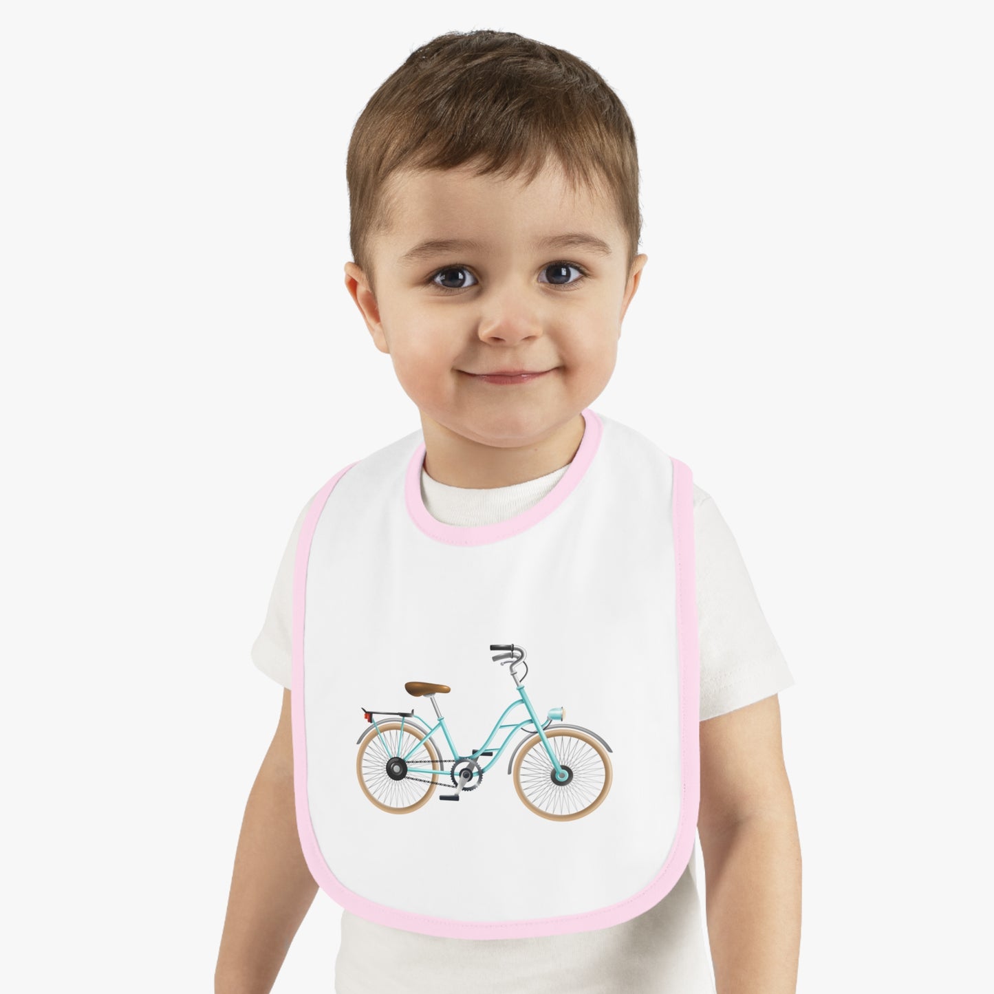 Cute Bicycle Baby Bib, Adorable Jersey Bib for Mealtime, Baby Shower Gift, Newborns, Playful Dining