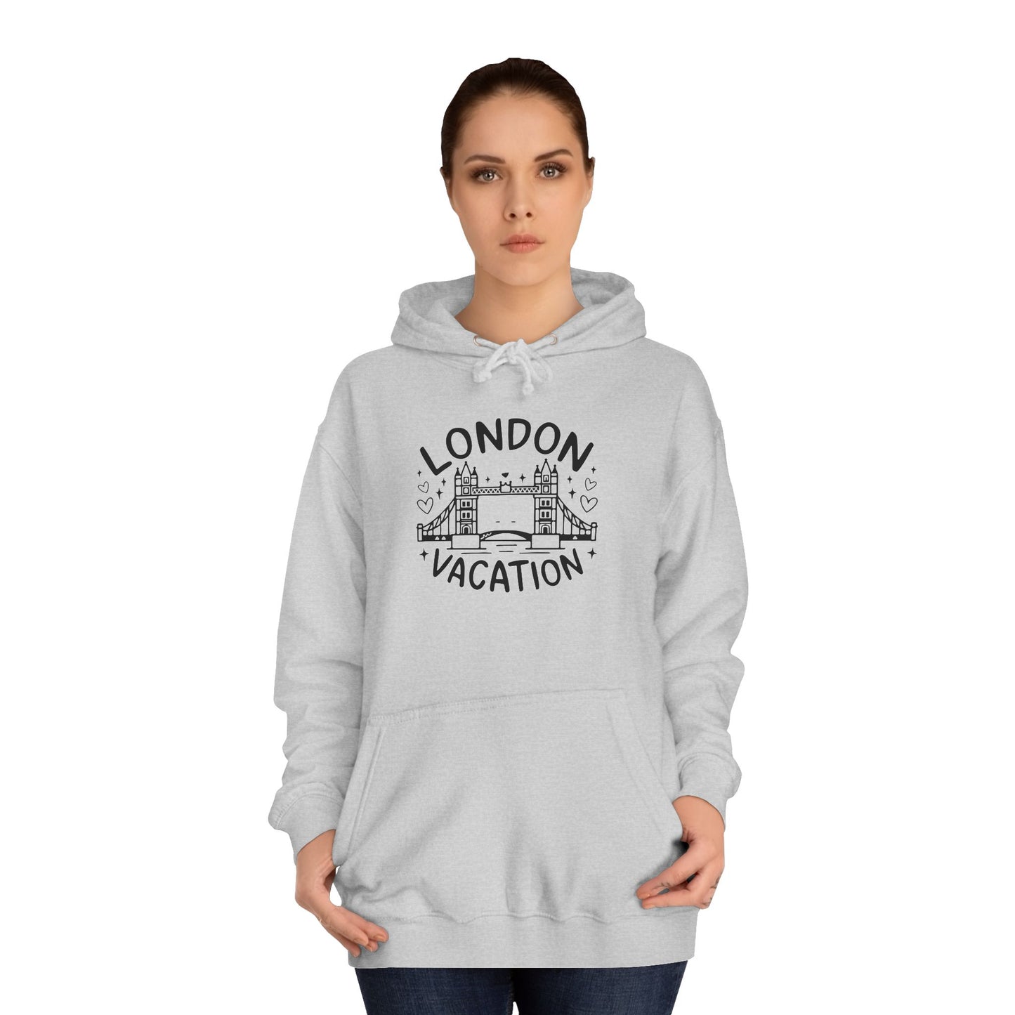Unisex College Hoodie - London's Vacation