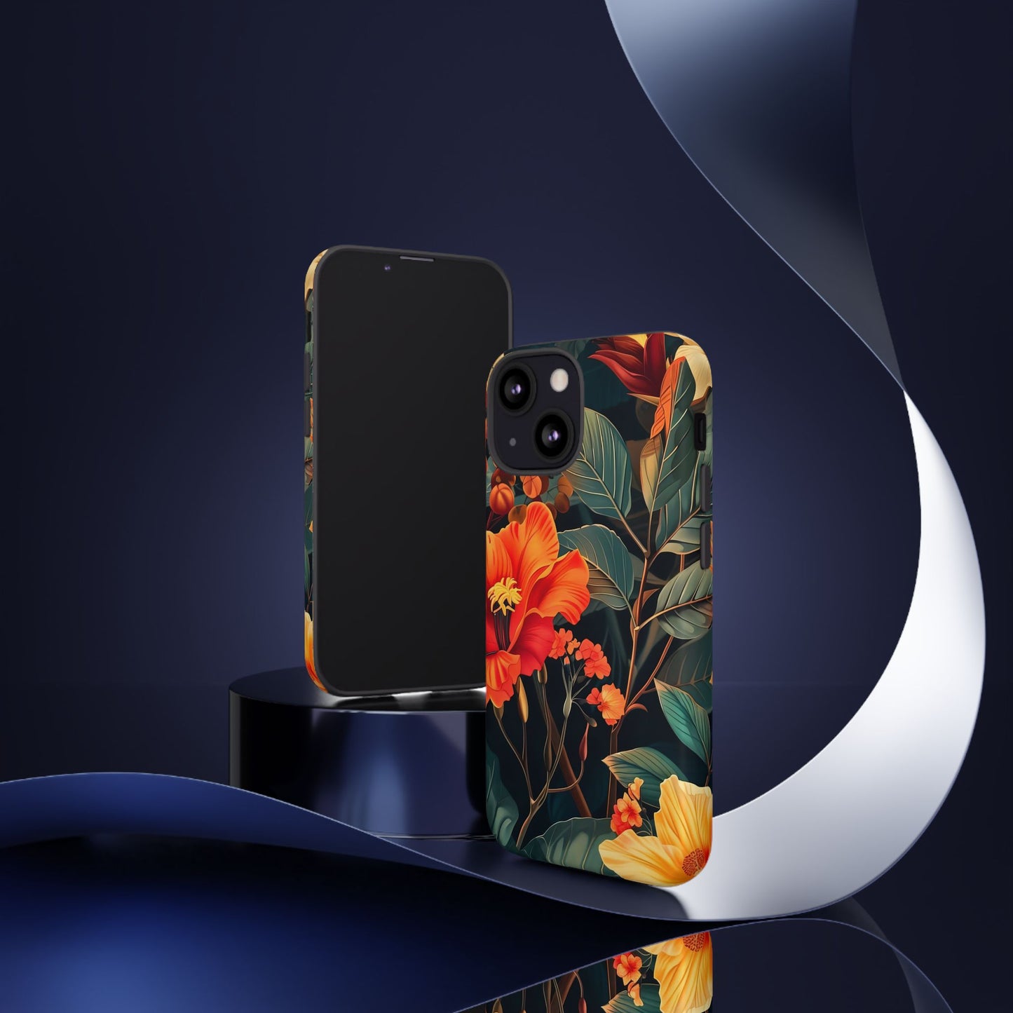 Tough Floral Phone Case | Tropical Vibe, Gift for Nature Lovers, Summer Beach Accessory, Floral Pattern, Trendy Phone Accessories