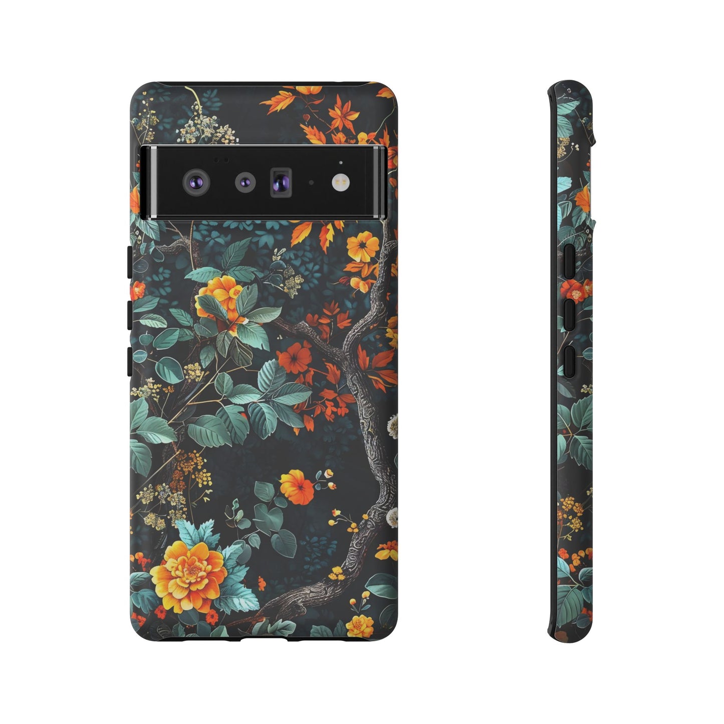 Floral Phone Case | Tough Cases, Protective Cover, Gift for Her, Autumn Vibes, Floral Phone Accessory, Unique Design