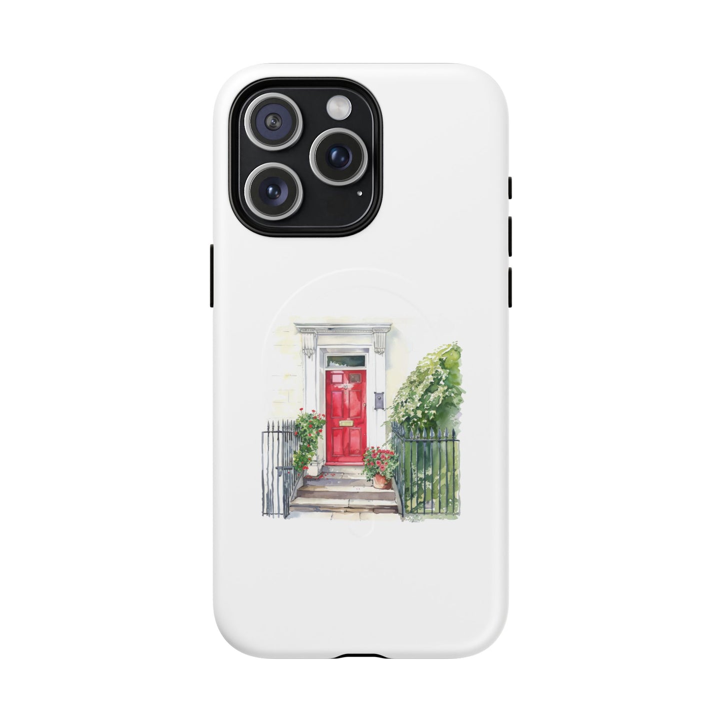Charming Red Door Tough Magnetic Case - Custom Phone Cover, Gift for Home Lovers, Holiday Presents, Unique Decor