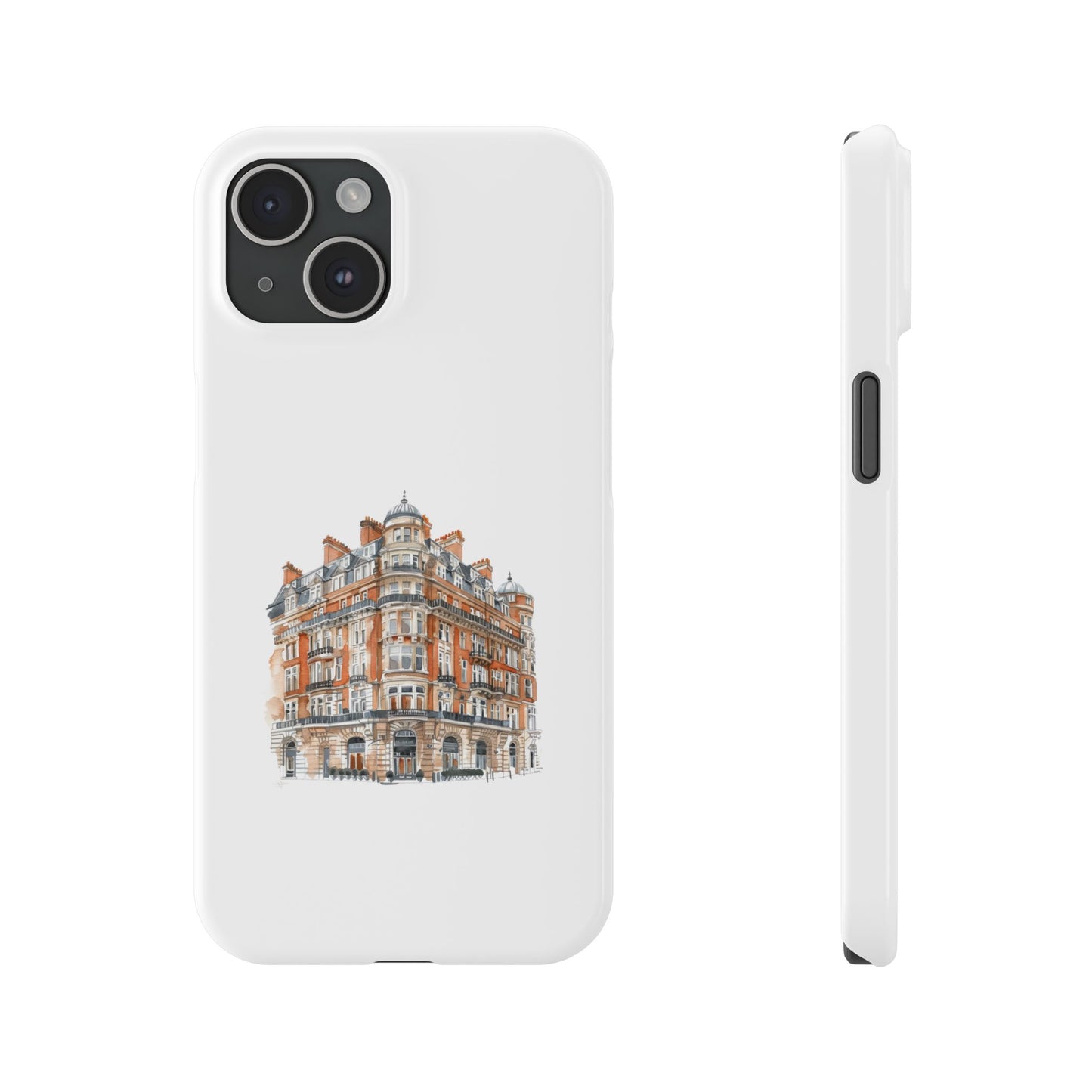 Chic Architectural Slim Phone Cases, Stylish Phone Covers, Unique Cityscape Cases, Gift for Urban Lovers, Trendy Smartphone Accessories