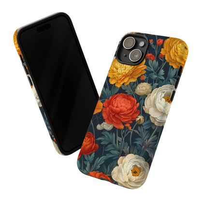 Floral Tough Case for Phones | Durable Floral Phone Cover, Boho Chic, Unique Gift for Her, Phone Protection, Flower Design