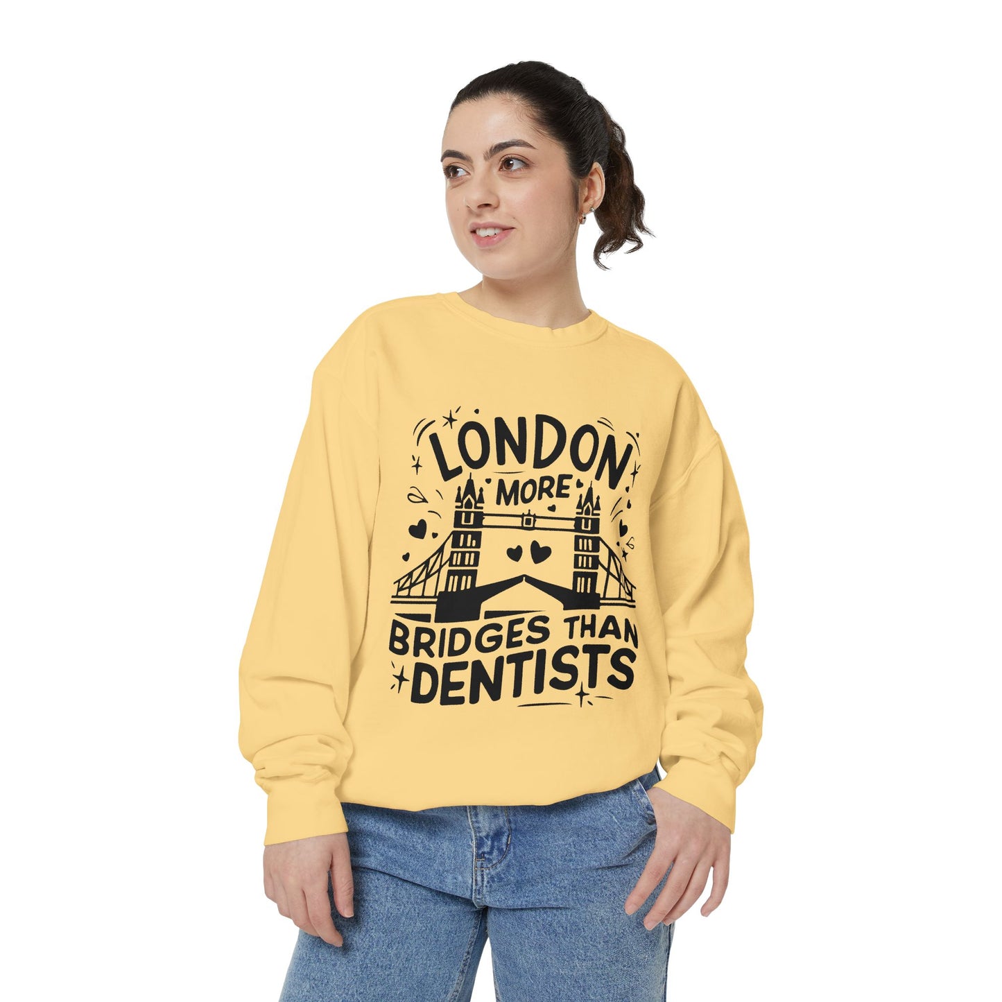Unisex Garment-Dyed Sweatshirt - London is having more Bridges