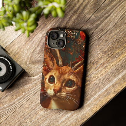 Cat Themed Phone Case, Tough Cases for Cat Lovers, Unique Pet Gifts, Animal Chic Accessories, Personalized Phone Protector