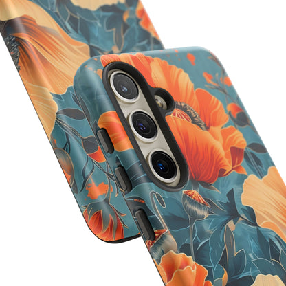 Floral Phone Case, Tough Cases for Protection and Style, Spring Aesthetic, Gift for Her, Phone Accessory for Nature Lovers