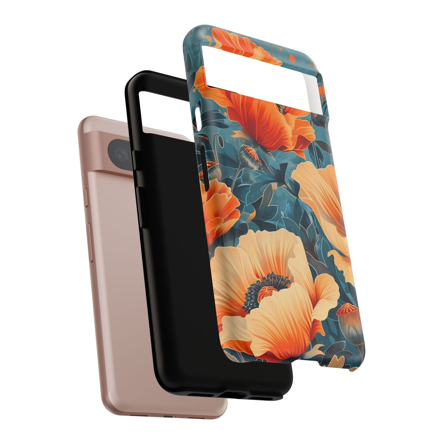Floral Phone Case, Tough Cases for Protection and Style, Spring Aesthetic, Gift for Her, Phone Accessory for Nature Lovers