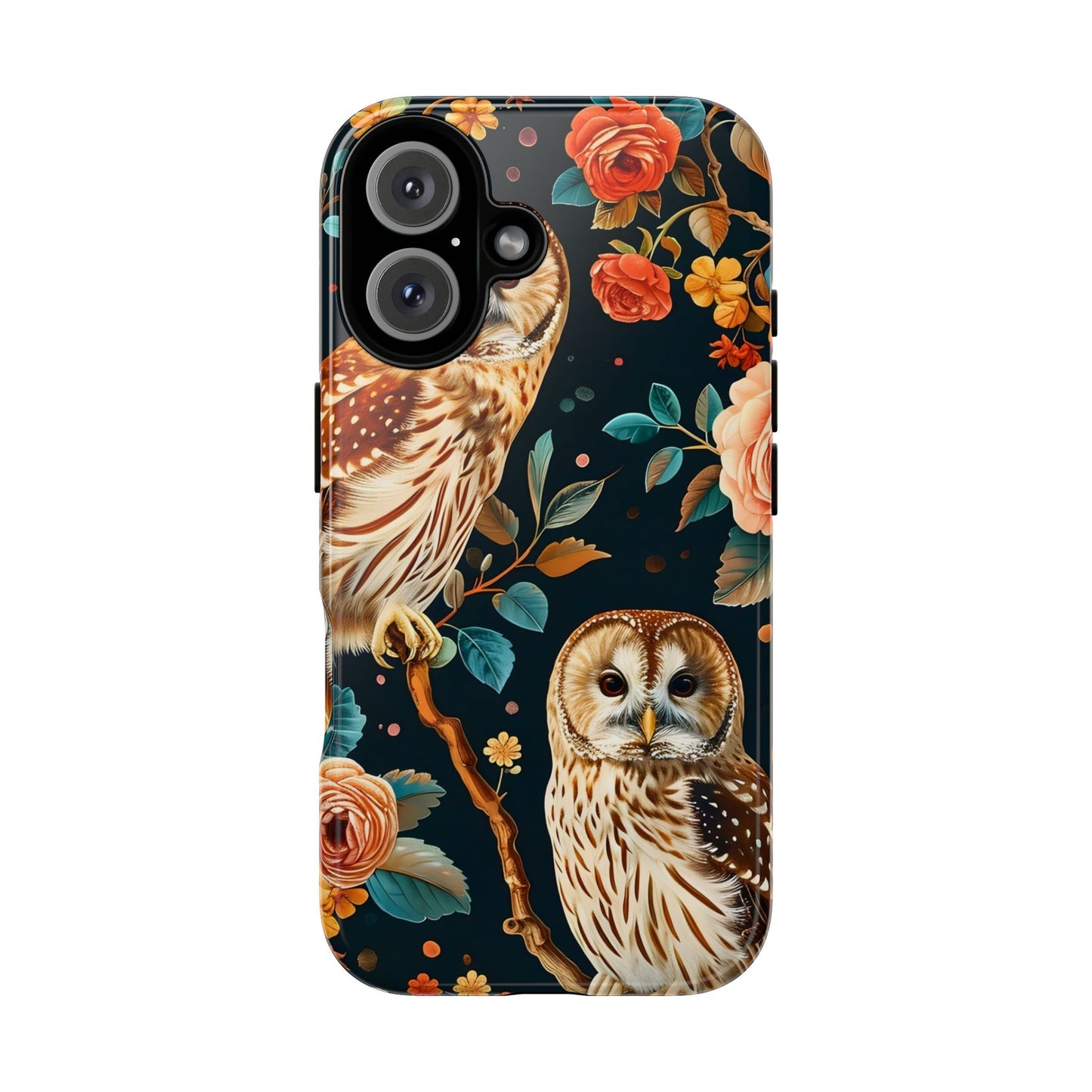 Owl Phone Case with Floral Design, Tough Phone Cover for Nature Lovers, Gift for Bird Enthusiasts, Stylish Protection for Smartphones, [...]