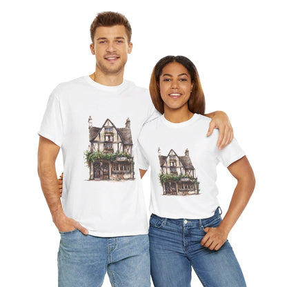 Charming British House - Warm and Cozy Unisex Heavy Cotton T-Shirt