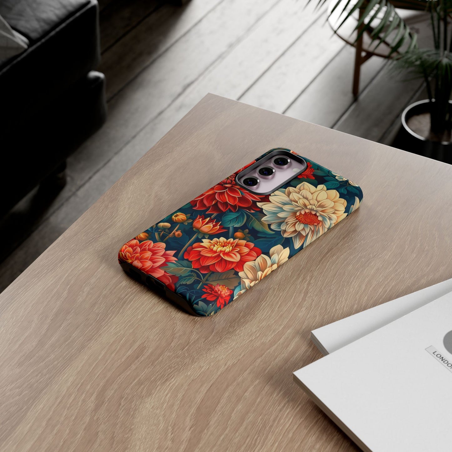 Floral Phone Case - Vibrant Tough Cases, Stylish Floral Cell Phone Cover, Gift for Her, Trendy Phone Accessory, Flower Design
