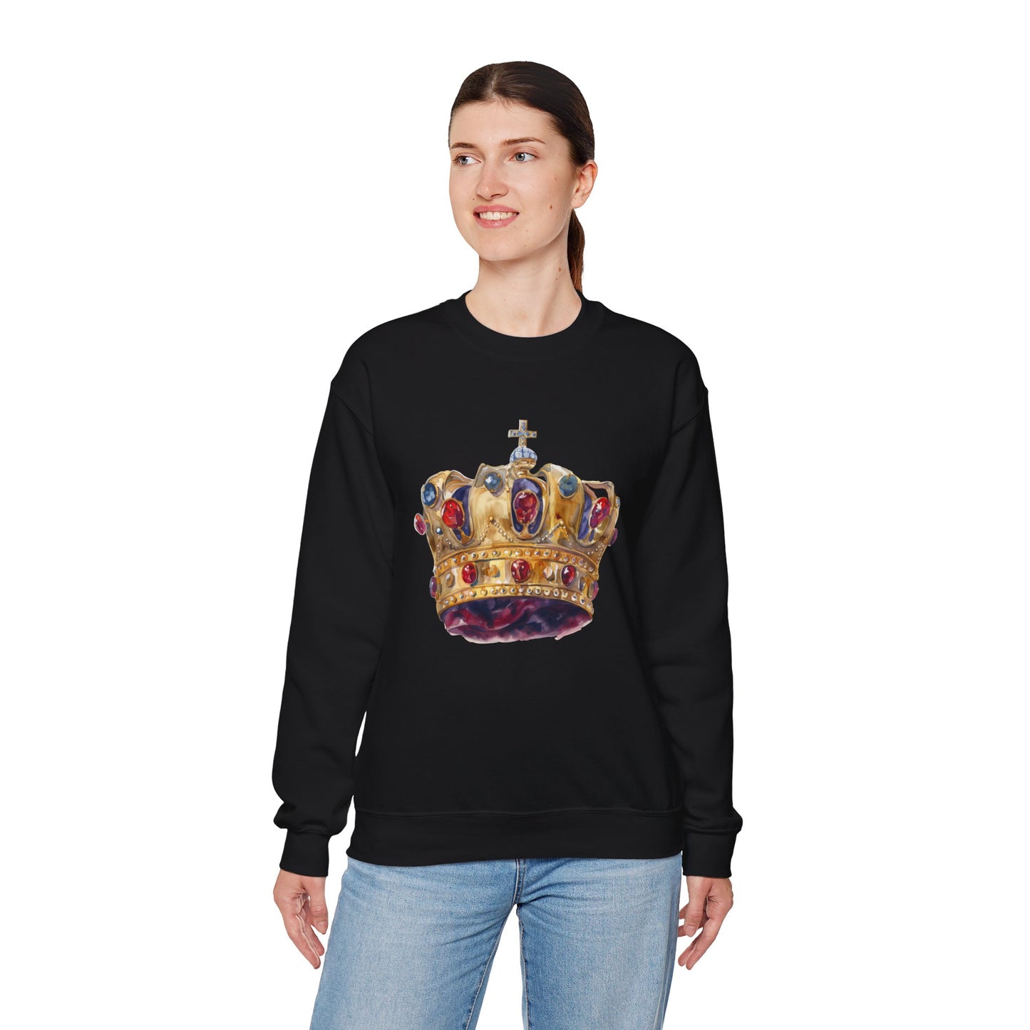 Unisex Heavy Blend™ Crewneck Sweatshirt - British Royal Crown