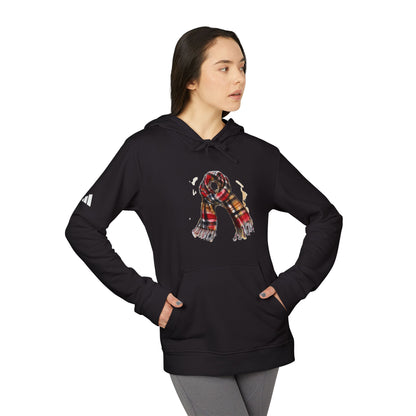 adidas Unisex Fleece Hoodie - Classic British Plaid Scarf Design