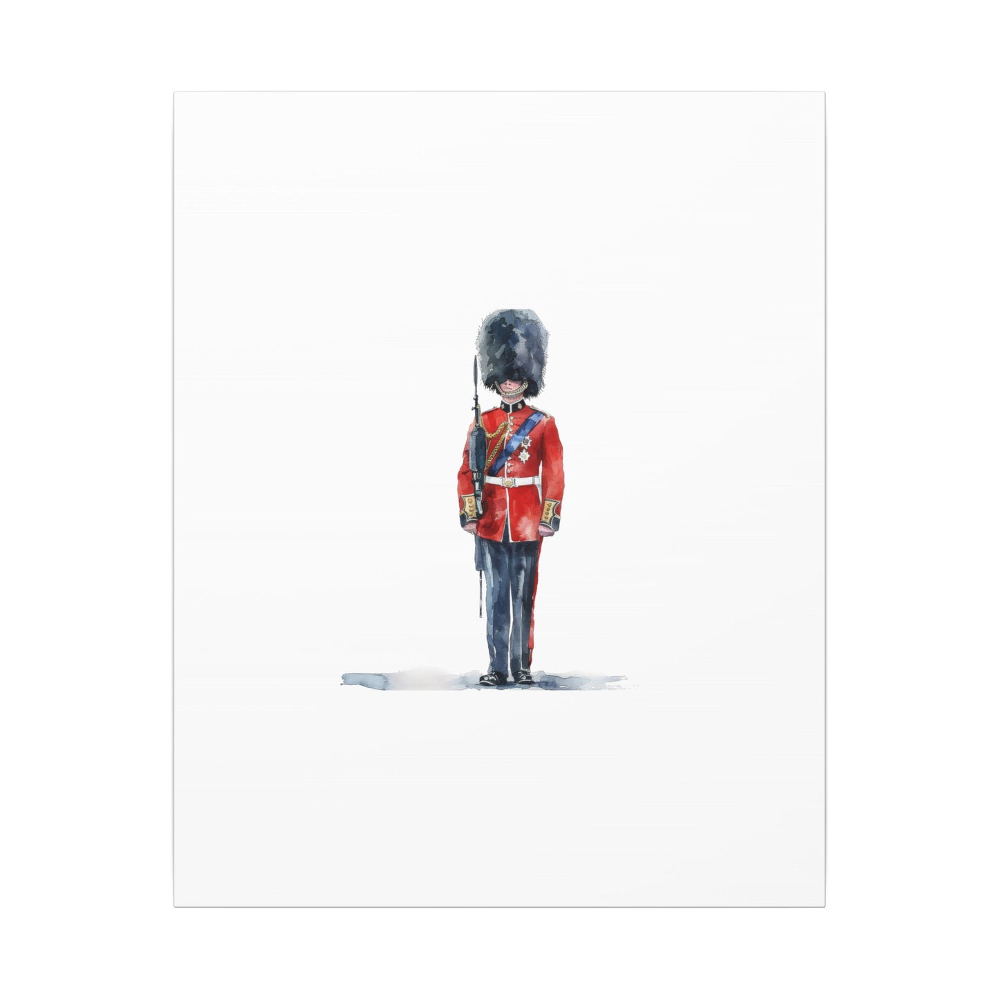 Royal Guard Canvas Art Print, British Soldier Wall Decor, Home Decoration, Gift for History Lovers, Art for Offices, Unique Wall Gallery