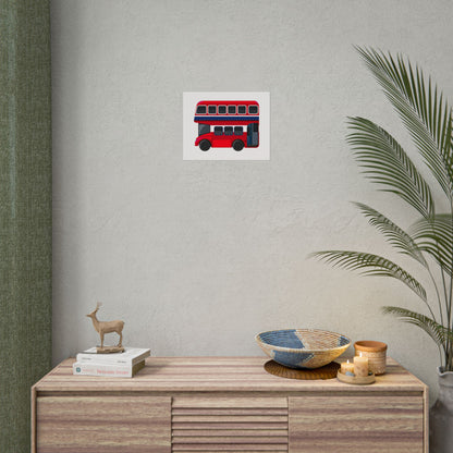 Red Double Decker Bus Rolled Posters
