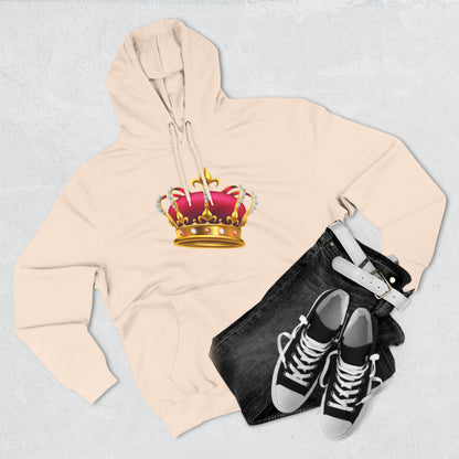 Three-Panel Fleece Hoodie - British Royal Crown