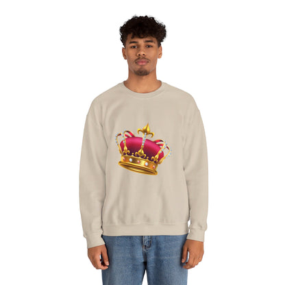 Unisex Heavy Blend™ Crewneck Sweatshirt Trendy - British Royal Crown