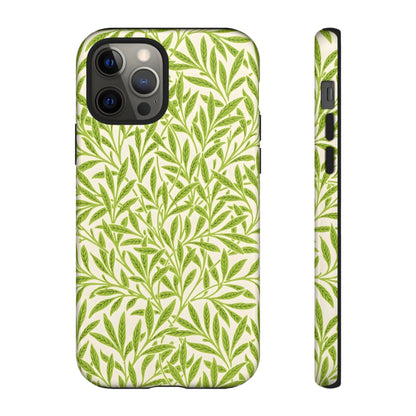 Green Leaf iPhone Case, Tough Cases, Botanical Phone Protection, Eco-Friendly Cover, Nature Lover Gift, Trendy Cell Phone Accessory