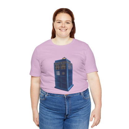 Unisex Jersey Short Sleeve Tee - British Police Public Call Box - Iconic TARDIS