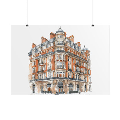 Elegant Architectural Rolled Posters, Art Prints for Home Decor, Gift for Housewarming, Wall Art for Living Room, Unique Art Decor