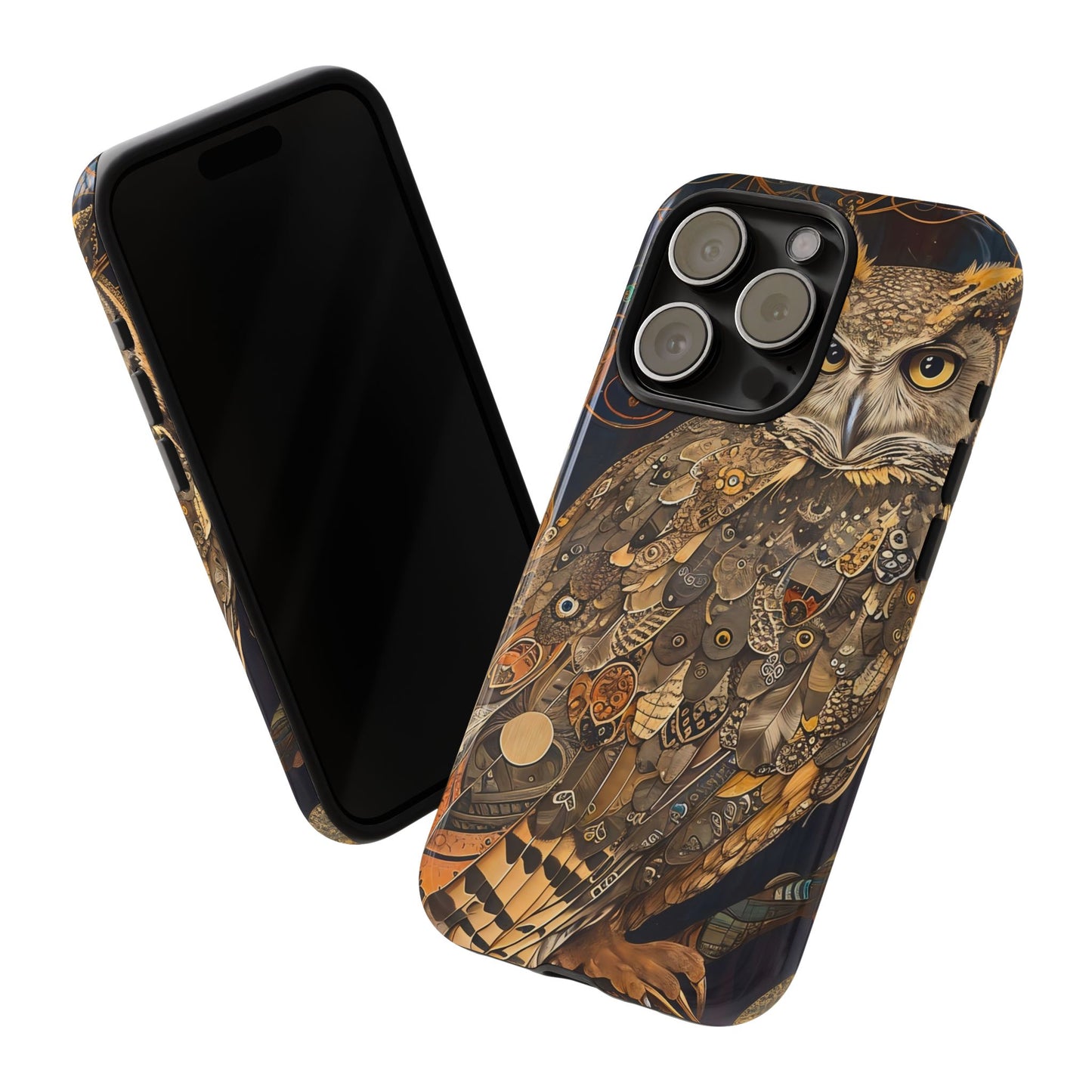 Owl Phone Case, Tough Cases for Nature Lovers, Artistic Owl Design, Bird Phone Cover, Unique Gift for Wildlife Enthusiasts
