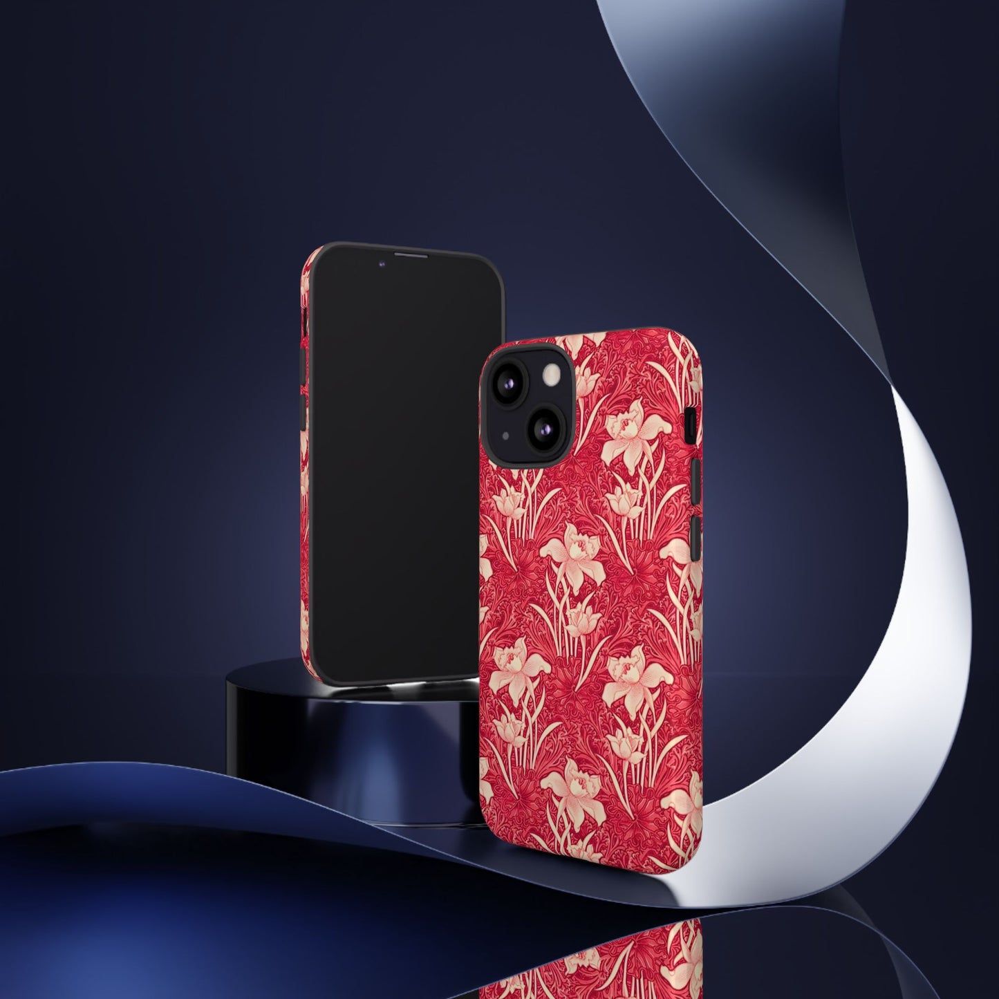 Floral Tough Phone Case - Durable, Stylish Accessory, Perfect Gift for Her, Floral Pattern, Customizable, Ideal for Daily Use