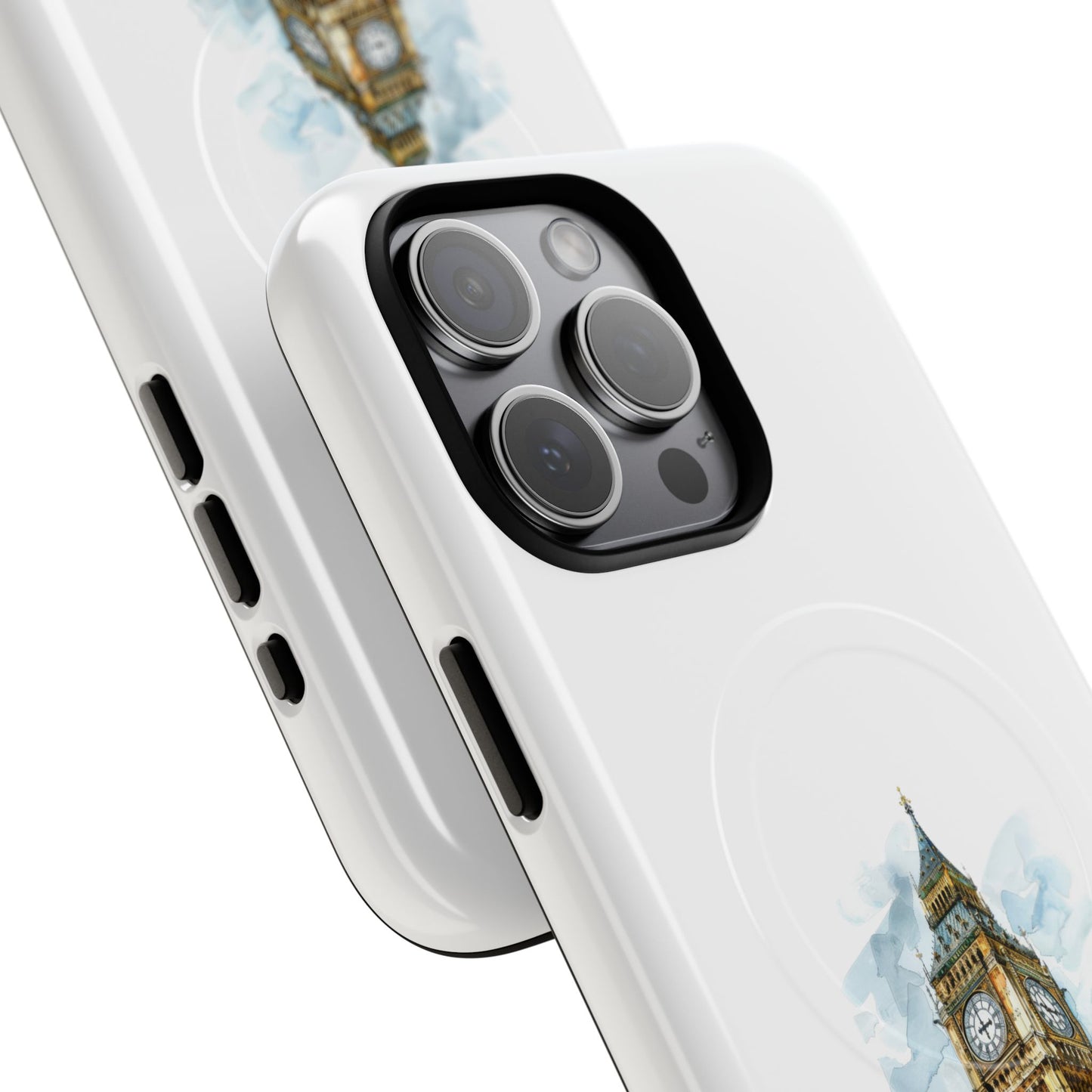 Stylish Tough Magnetic Phone Case, Protective Cell Phone Cover, London Big Ben Design, Gift for Travelers, Trendy Tech Accessories