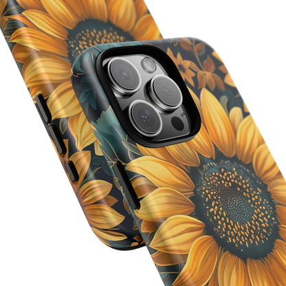 Sunflower Phone Case - Bright Floral Design, Stylish Tough Cover for Sunflower Lovers, Gift for Plant Enthusiasts, Mom Gift, Nature Lovers
