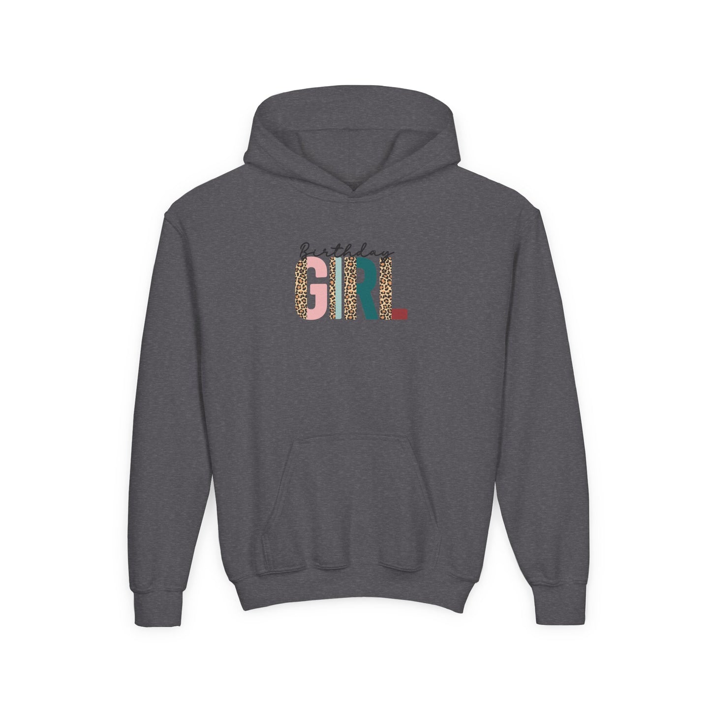 Youth Heavy Blend Hooded Sweatshirt - Fearless GIRL Design