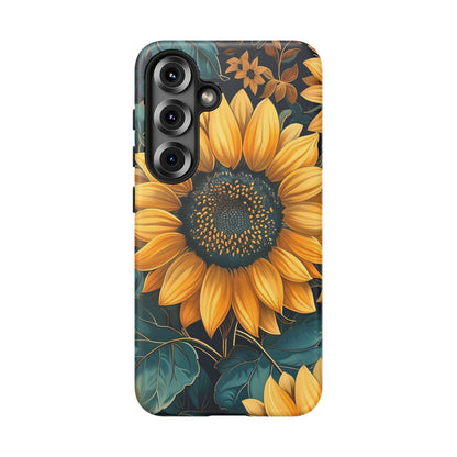 Sunflower Phone Case - Bright Floral Design, Stylish Tough Cover for Sunflower Lovers, Gift for Plant Enthusiasts, Mom Gift, Nature Lovers