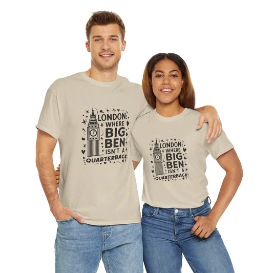 London Dream - Watercolor Art Collection Relaxed Unisex Heavy Cotton T-Shirt