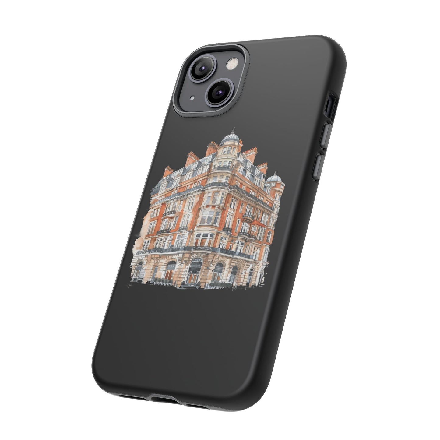 Cityscape Phone Case, Tough Phone Cover, Urban Art Case, Vintage Architecture Design, Gift for Travelers, Stylish Phone Accessory